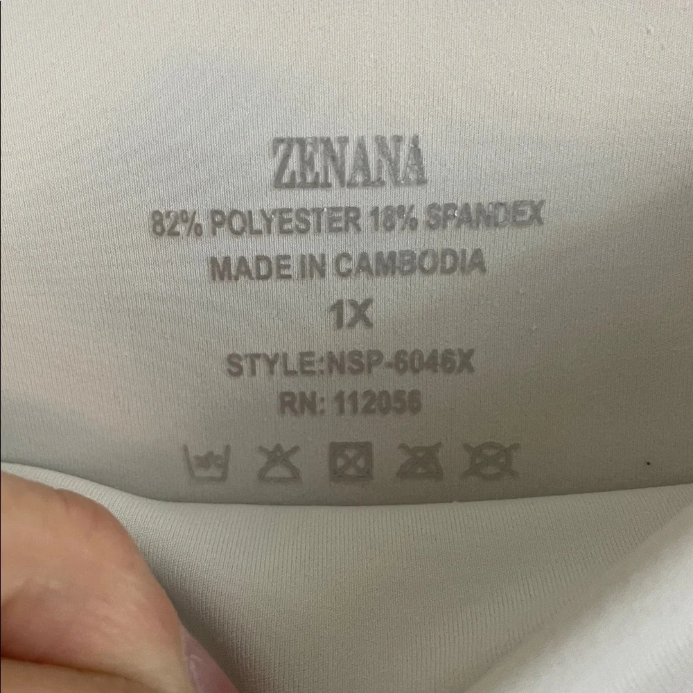 Zenana high rise flare pants White 1X